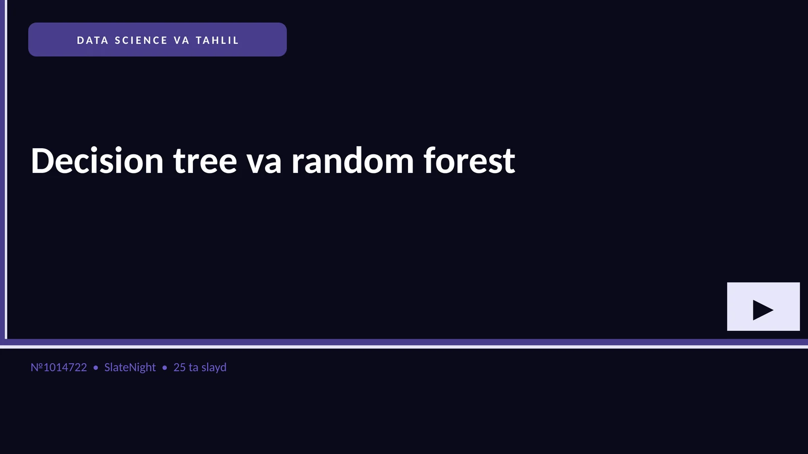 DATA SCIENCE VA TAHLIL