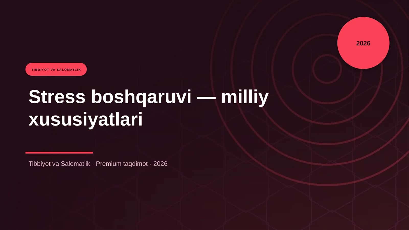 Stress boshqaruvi — milliy xususiyatlari