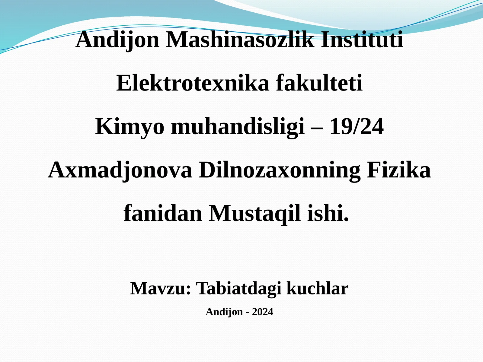 Tabiatdagi kuchlar