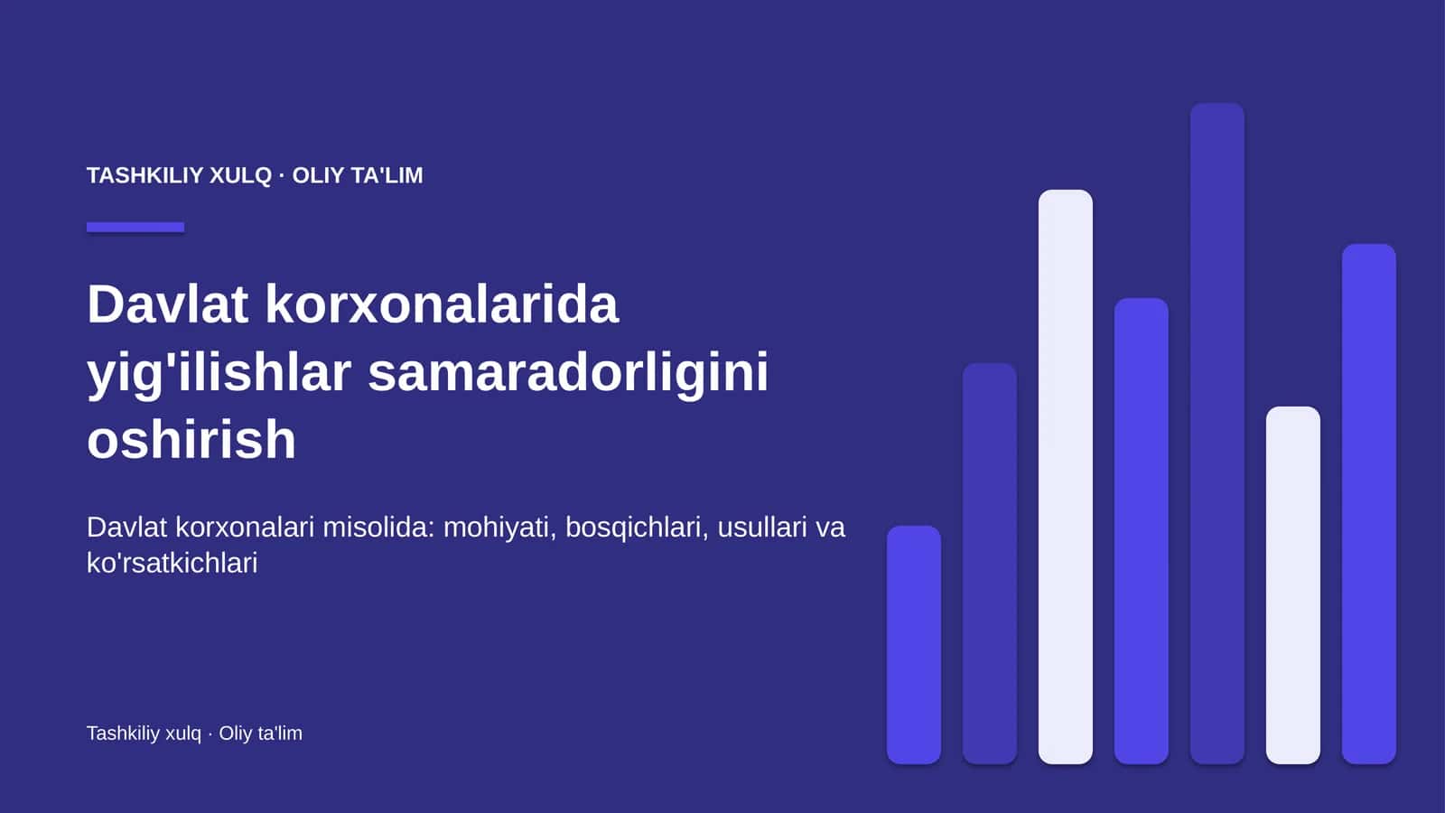 Yig'ilishlar samaradorligini oshirish: mohiyati
