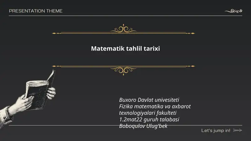 Matematik tahlil tarixi