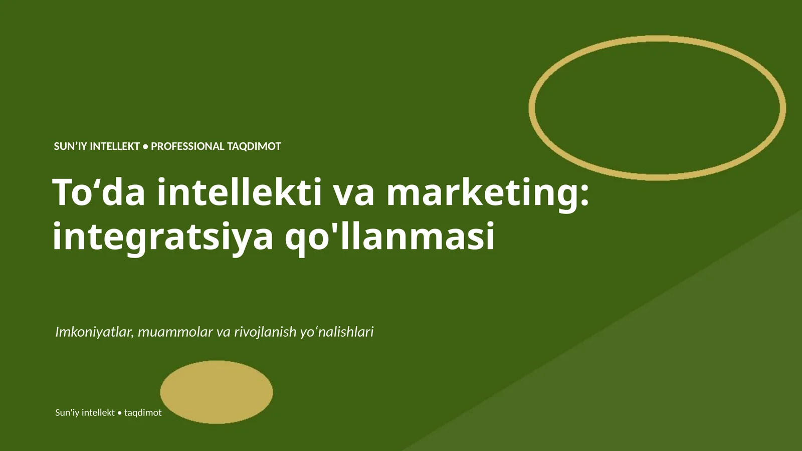 Toʻda intellekti va marketing: integratsiya qo'llanmasi