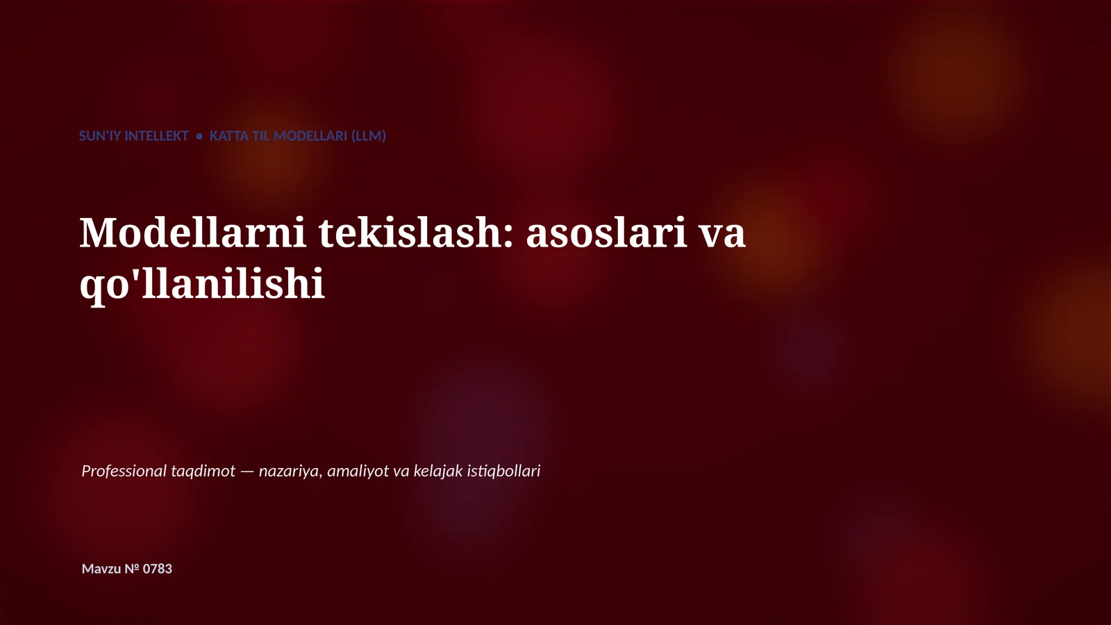Katta Til Modellari (LLM)