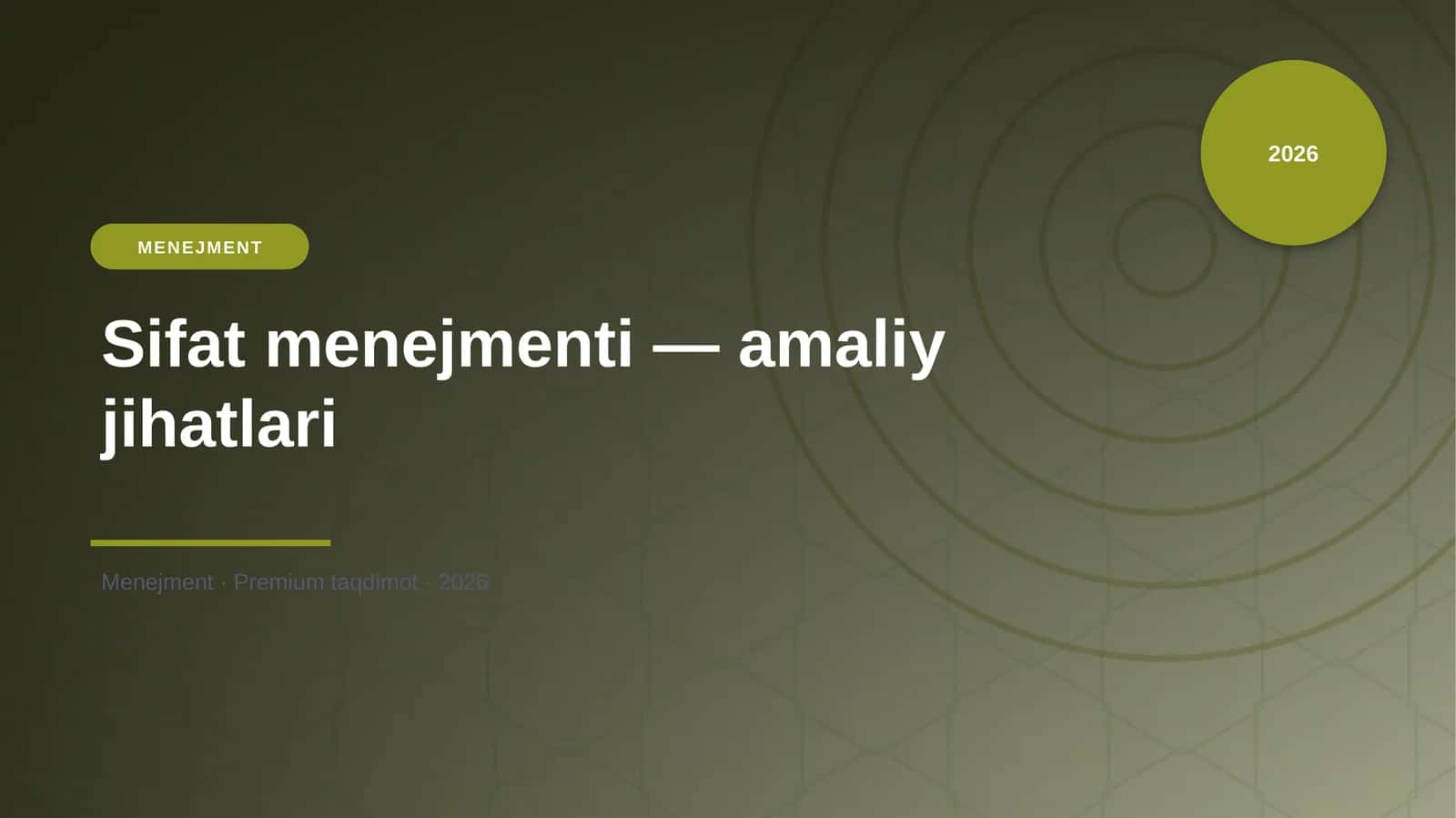 Sifat menejmenti — amaliy jihatlari