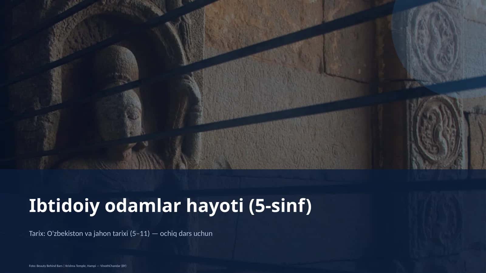 Ibtidoiy odamlar hayoti (5-sinf)