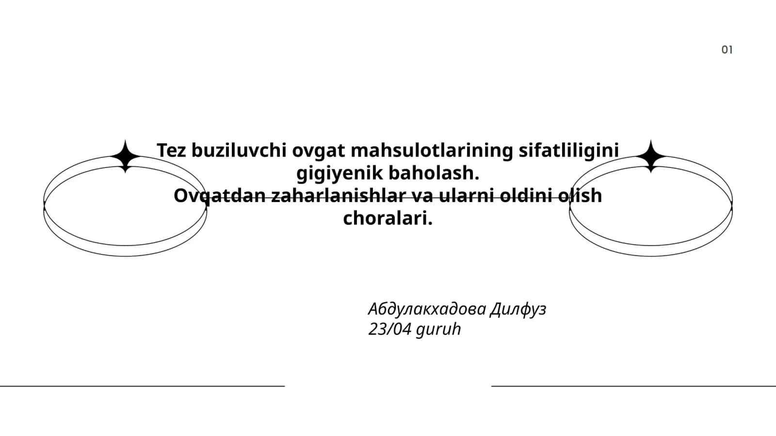 Tez buziluvchi ovgat mahsulotlarining sifatliligini gigiyenik baholash