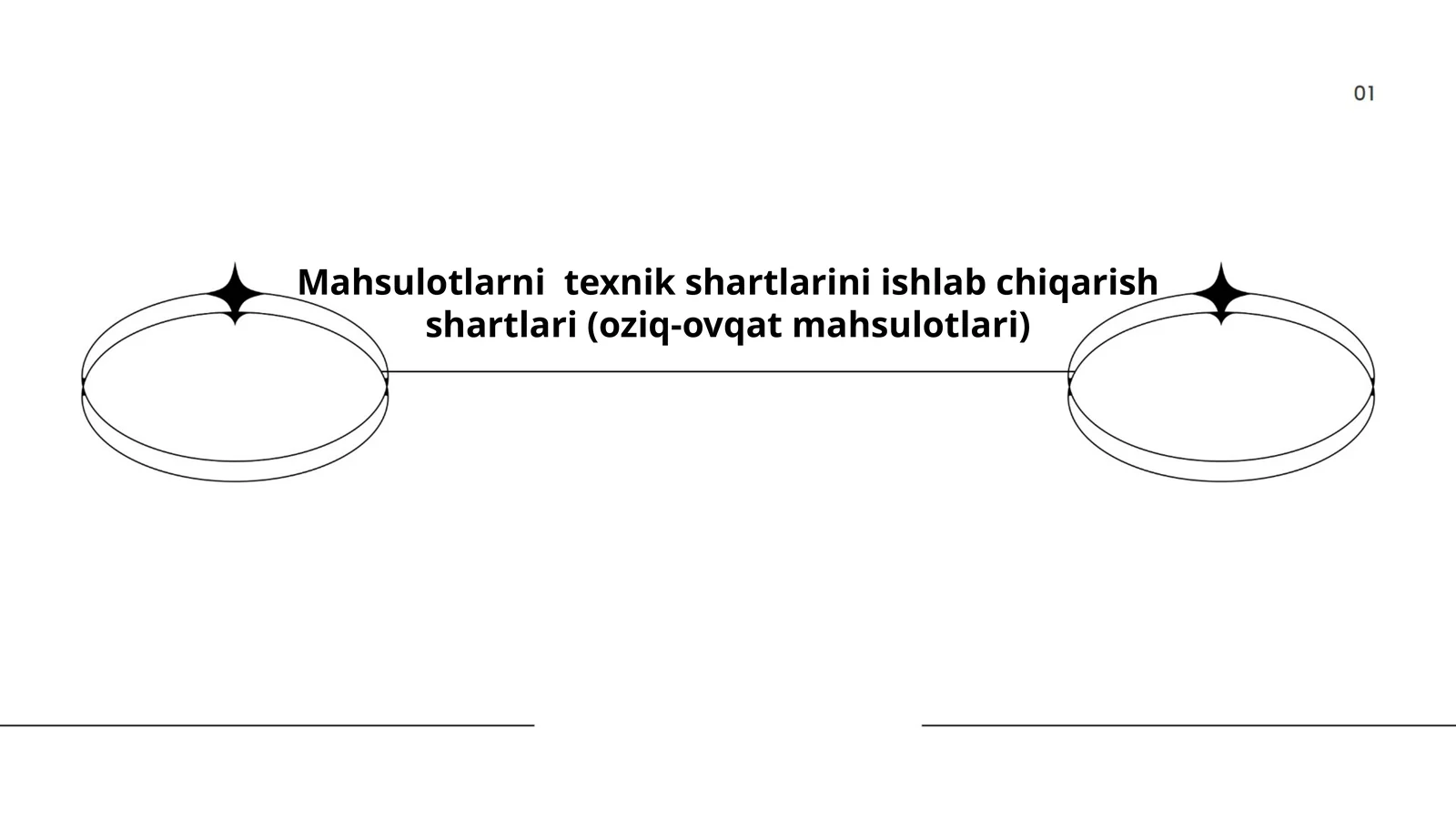 Mahsulotlarni texnik shartlarini ishlab chiqarish shartlari (oziq-ovqat mahsulotlari)