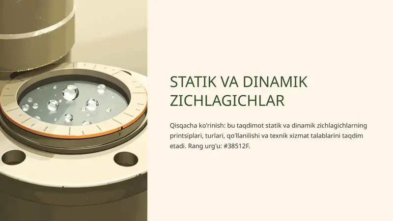 STATIK VA DINAMIK ZICHLAGICHLAR