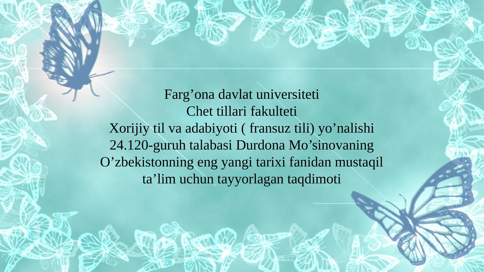 O'zbekistonda inson huquqlari va erkinliklari kafolatinining yaratilishi