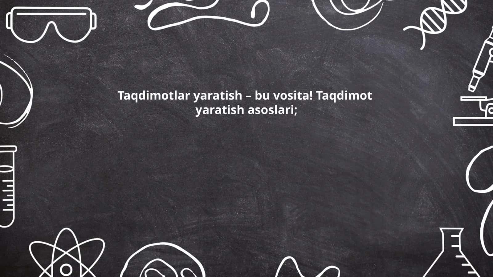 Taqdimot yaratish asoslari