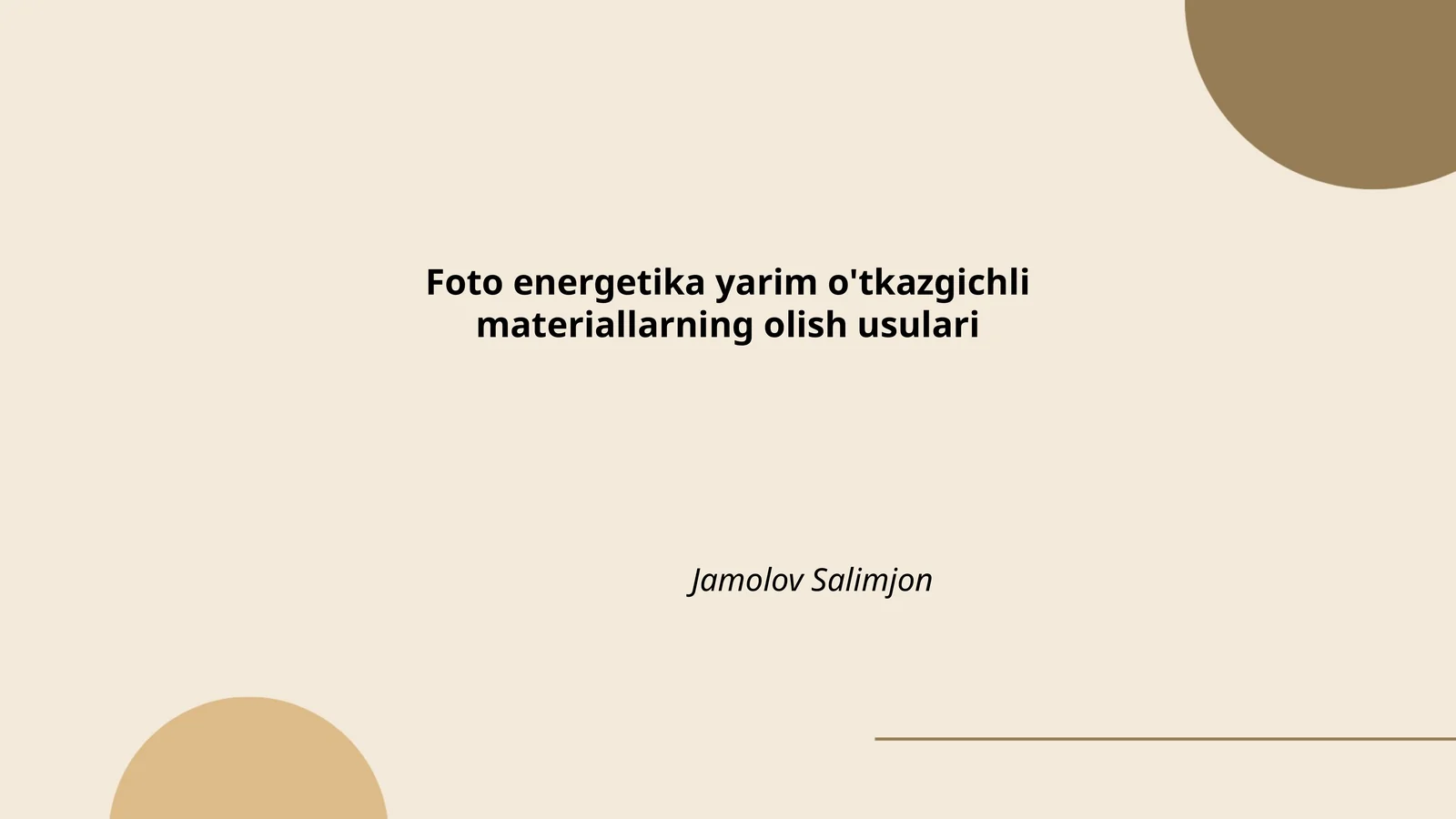 Yarimo'tkazgichli materiallarning olish usullari