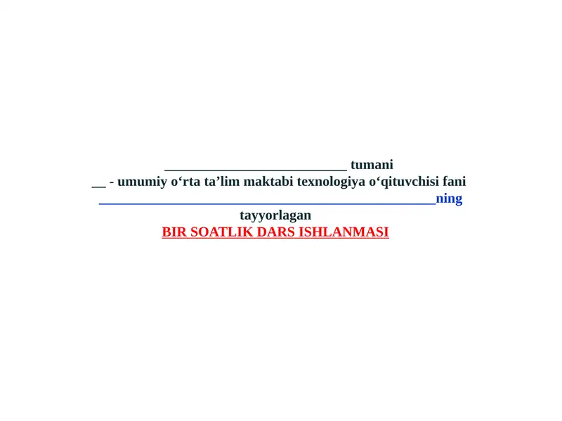 8-sin texnalogiya. Kasbga yaroqlilikni belgilash va moyillikni tarbiyalash usullari