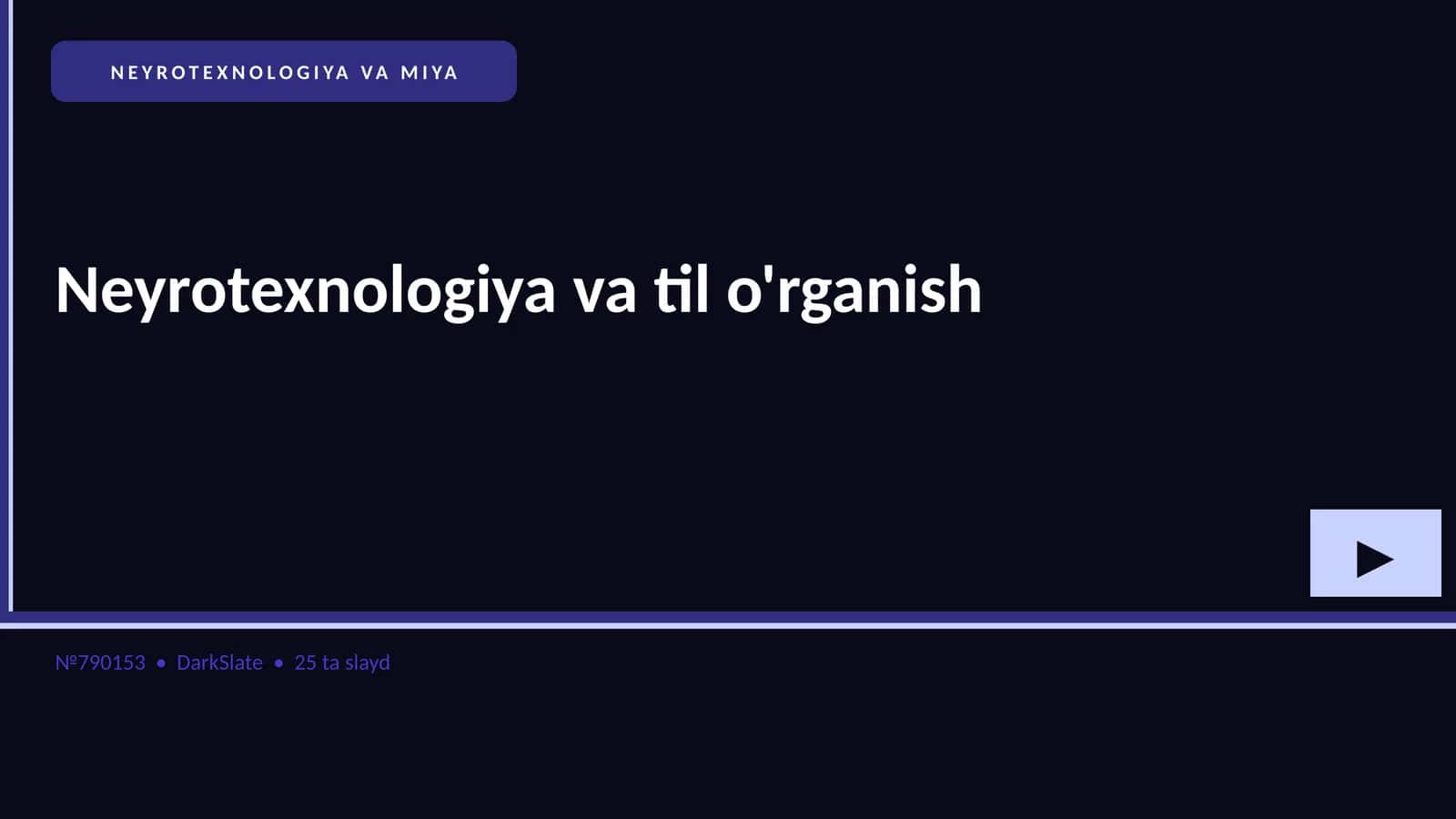 NEYROTEXNOLOGIYA VA MIYA