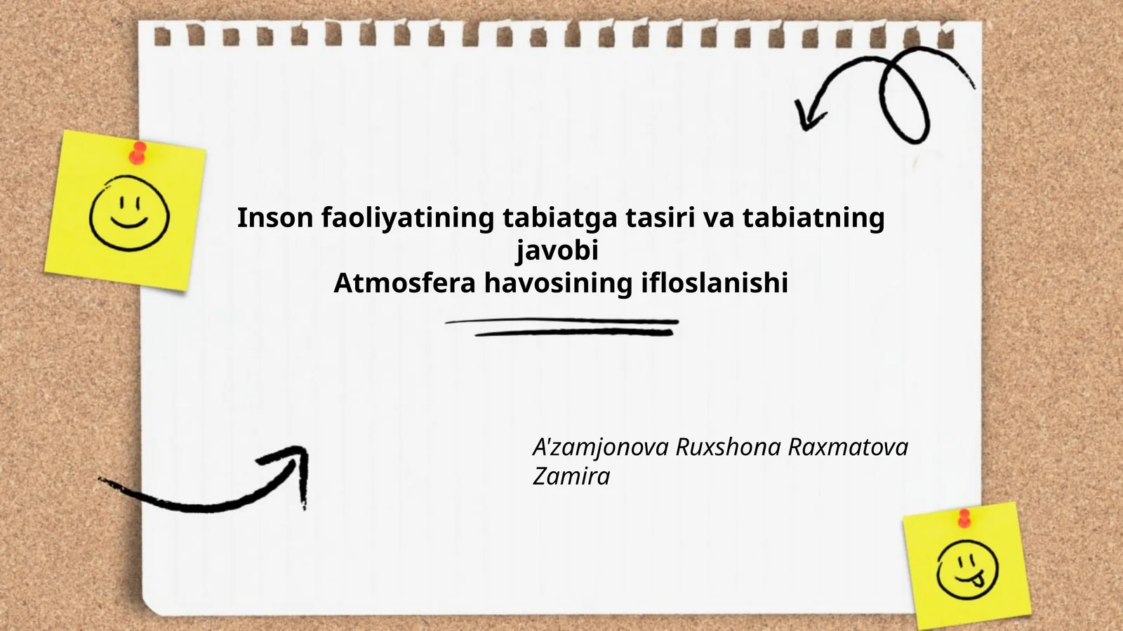 Atmosfera havosining ifloslanishi