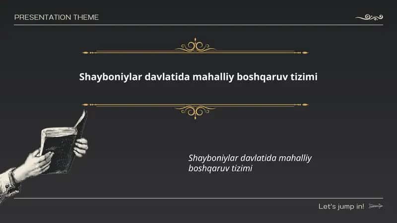 Shayboniylar davlatida mahalliy boshqaruv tizimi