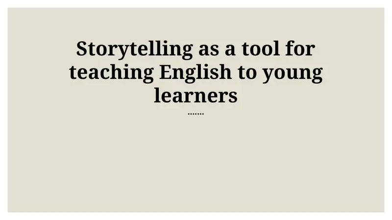 Unlocking Language: Storytelling's Power for Young Learners