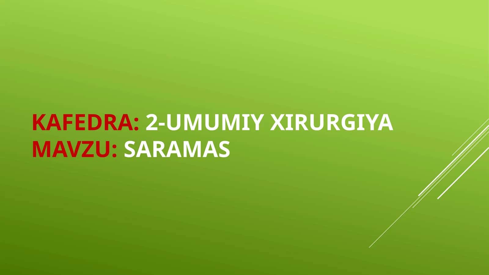 Saramas