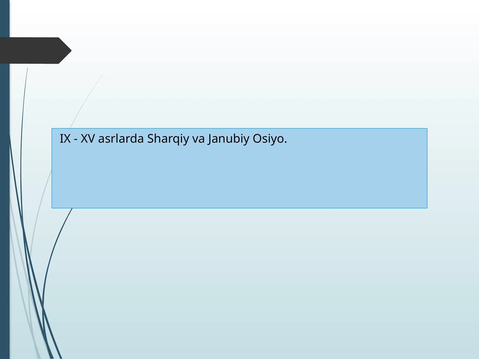 IX - XV asrlarda Sharqiy va Janubiy Osiyo. Koreya. Koryo davlati