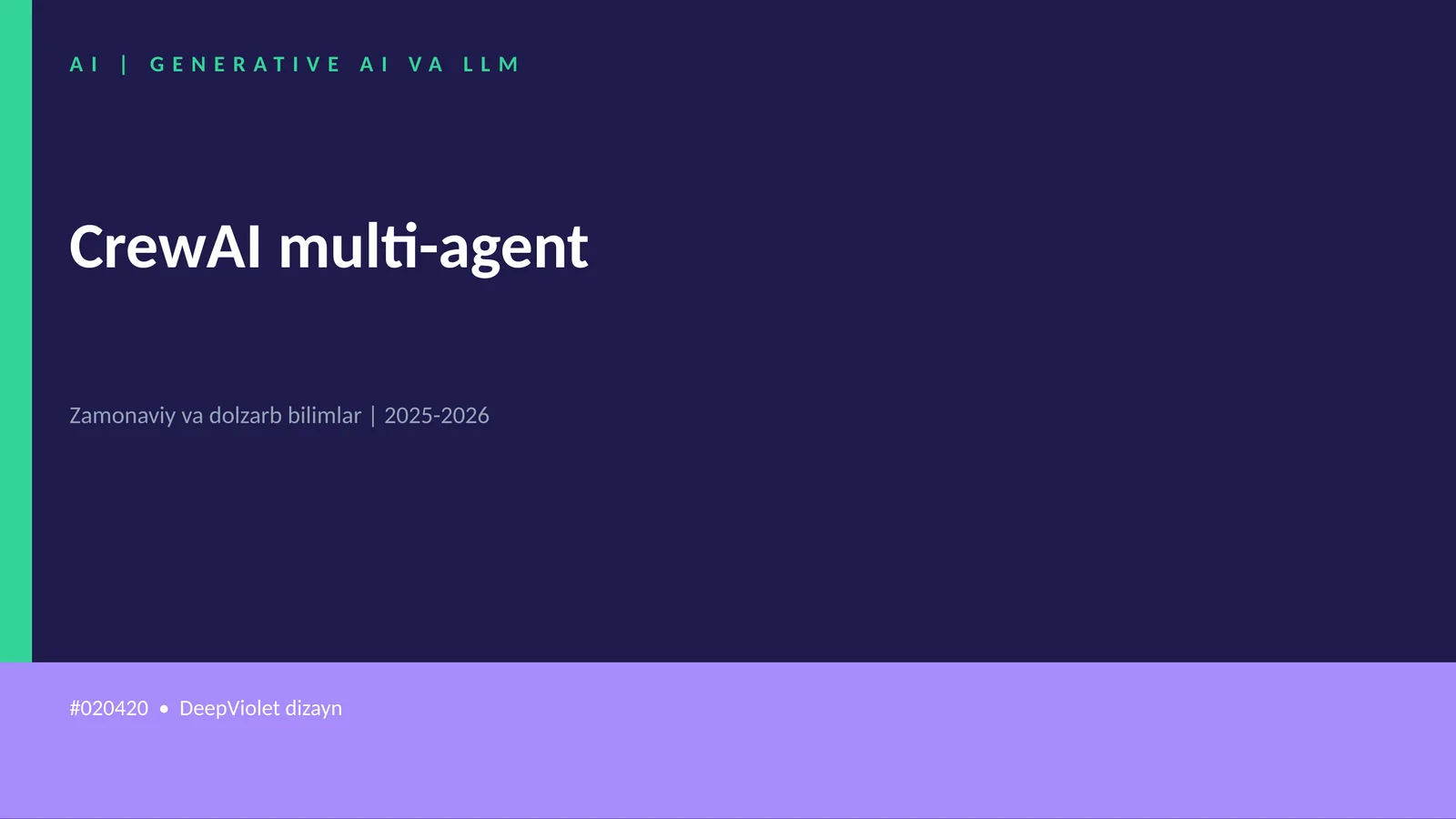 GENERATIVE AI VA LLM
