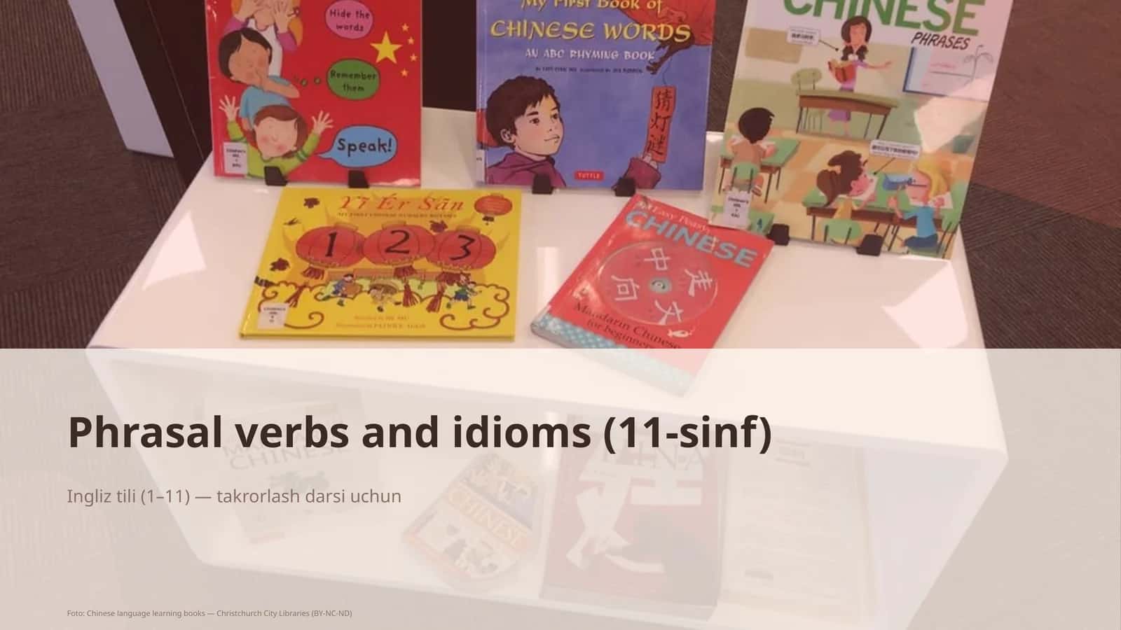 Phrasal verbs and idioms (11-sinf)