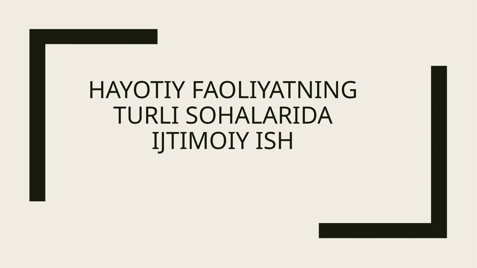 Ijtimoiy ish