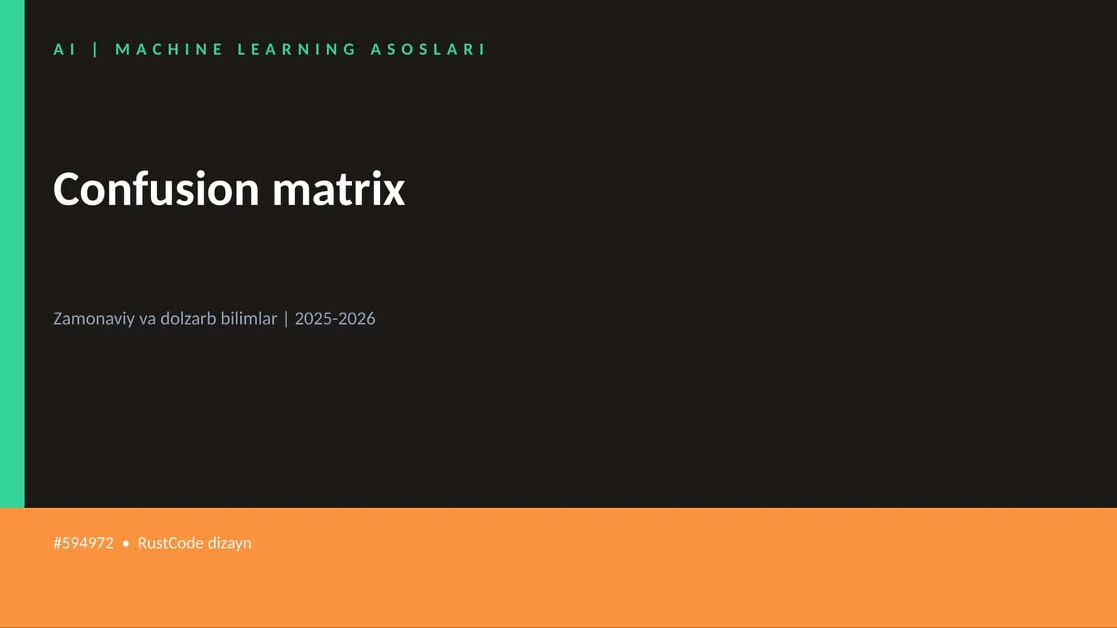 Confusion matrix