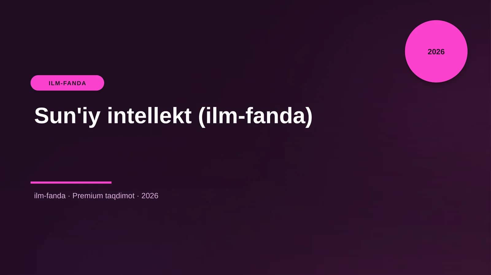 Sun'iy intellekt (ilm-fanda)