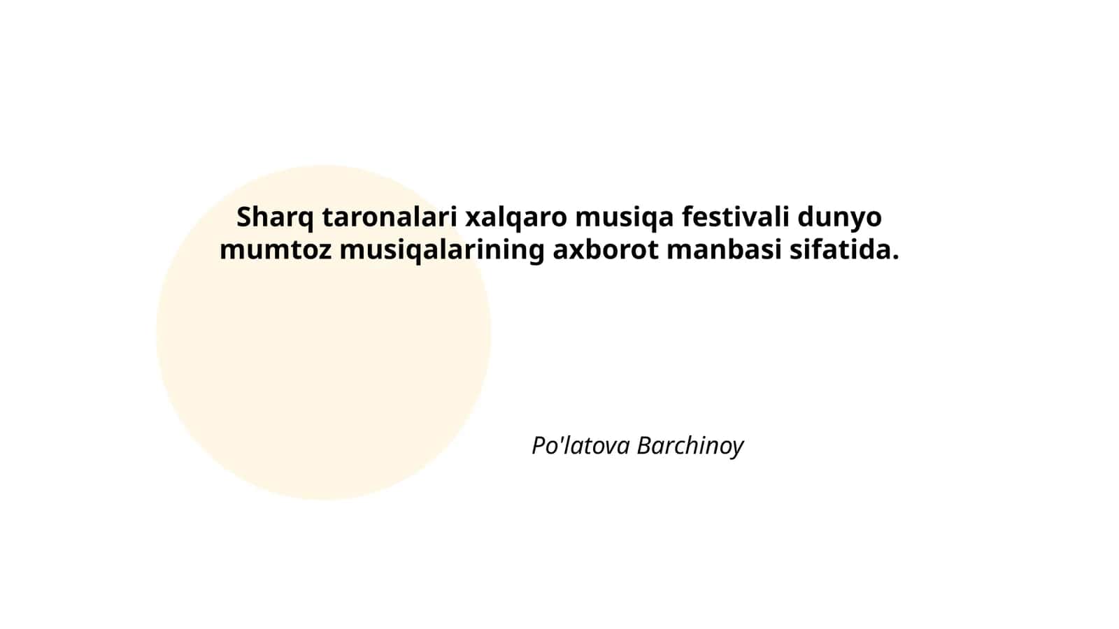Sharq taronalari xalqaro musiqa festivali