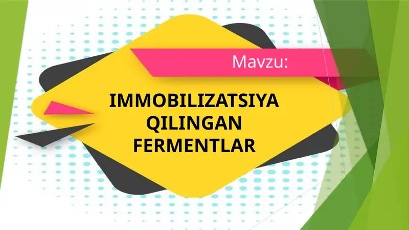 Immobilizatsiya qilingan fermentlar