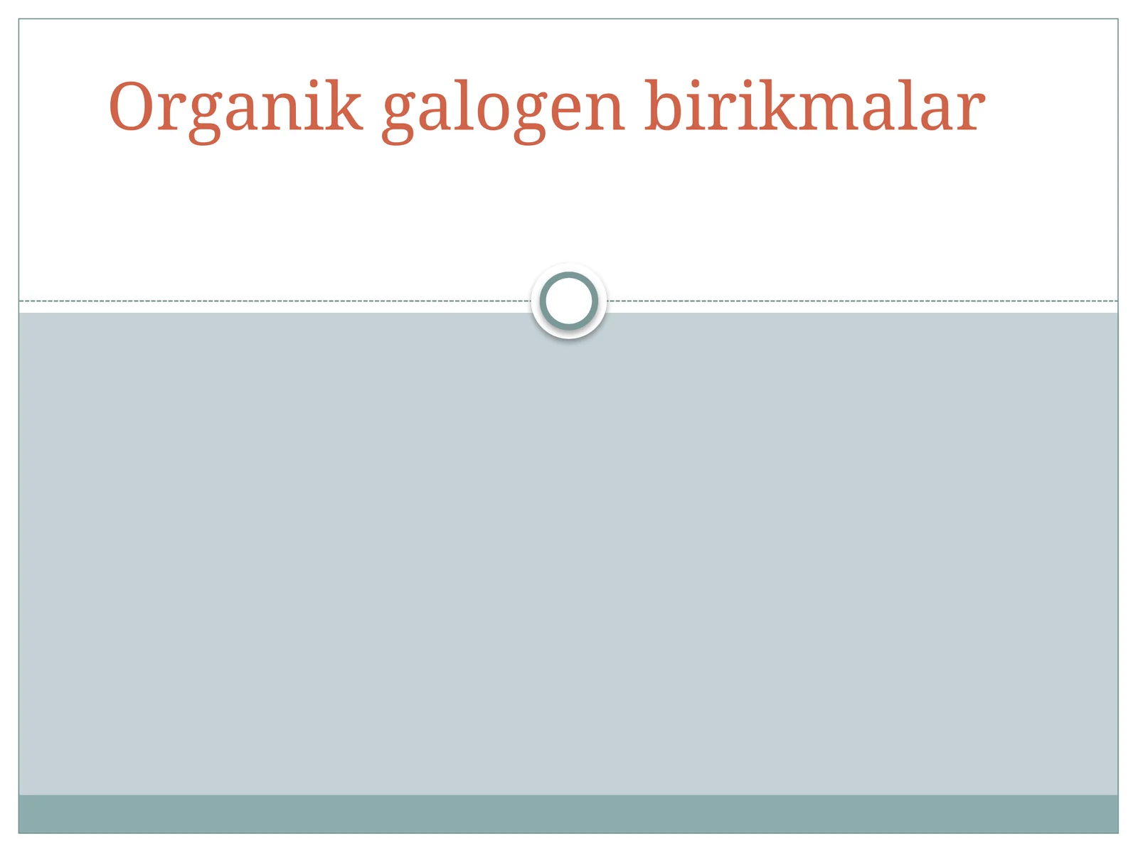 Organik galogen birikmalar