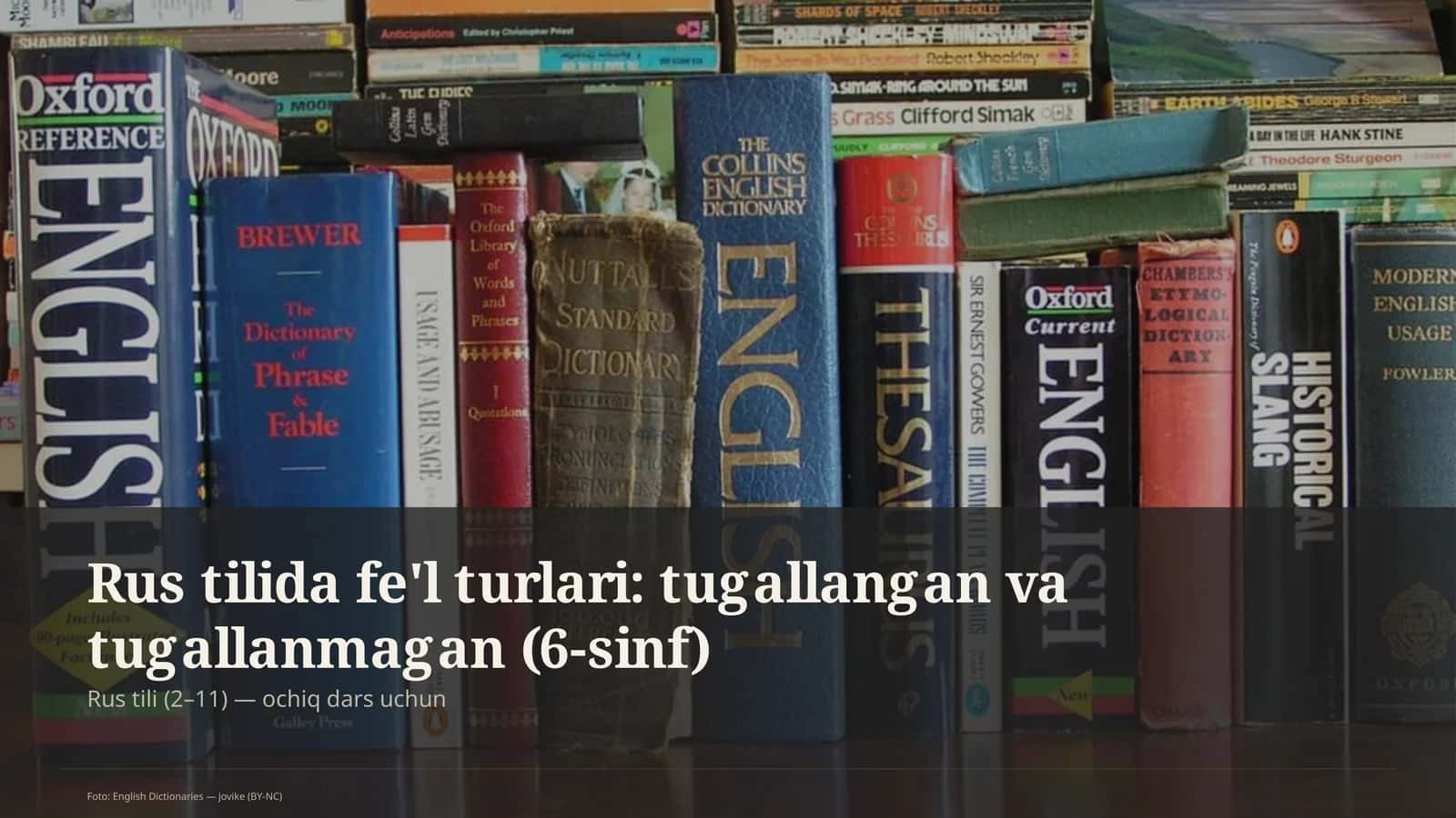 Rus tilida fe'l turlari: tugallangan va tugallanmagan (6-sinf)
