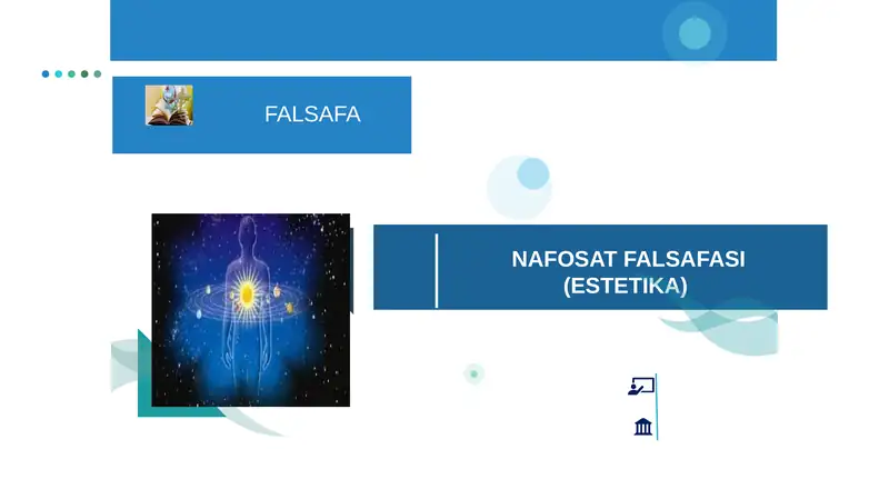 NAFOSAT FALSAFASI (ESTETIKA)