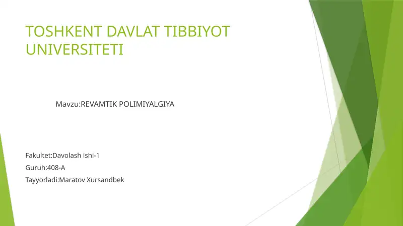 REVAMTIK POLIMIYALGIYA