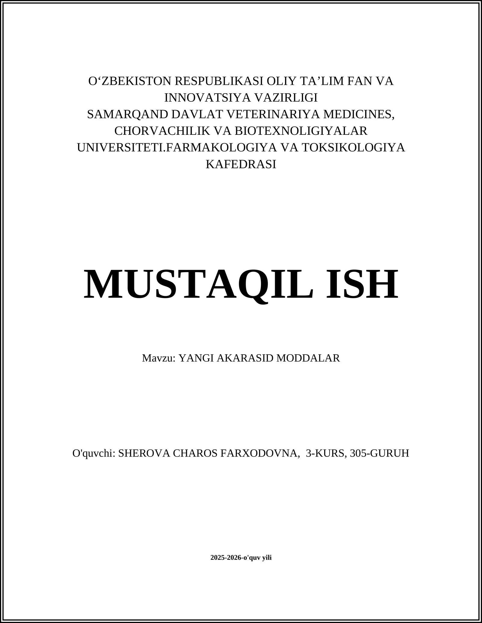 Yangi akarasid moddalar