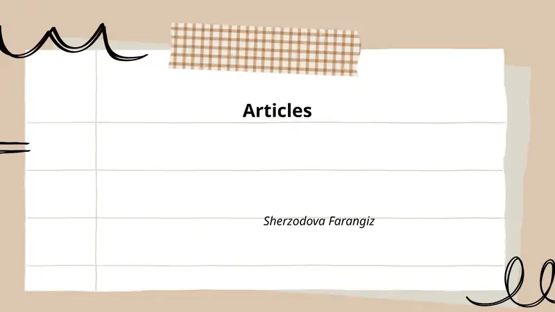 Articles