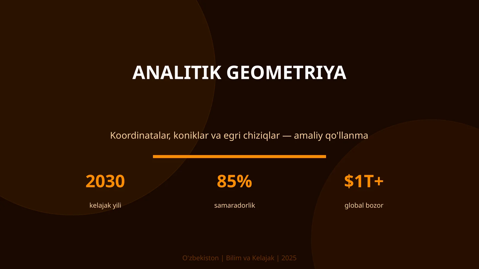 ANALITIK GEOMETRIYA