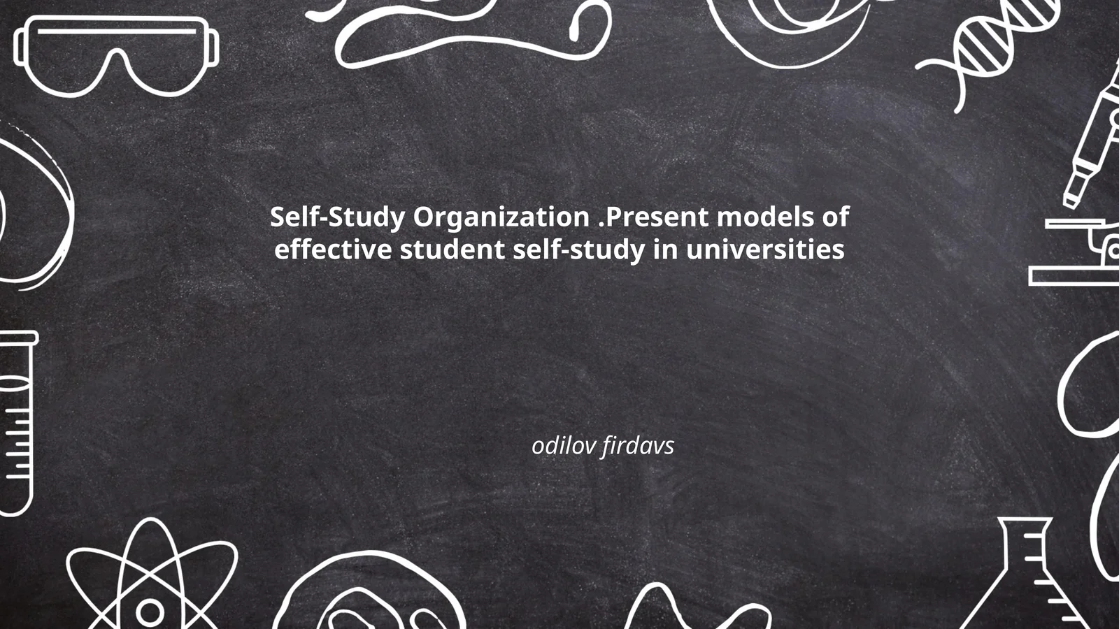 Self-Study Organization