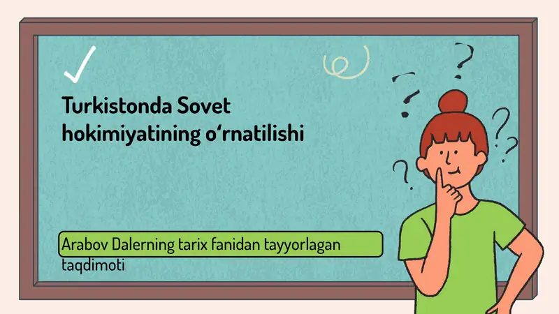 Arabov Dalerning tarix fanidan tayyorlagan taqdimoti
