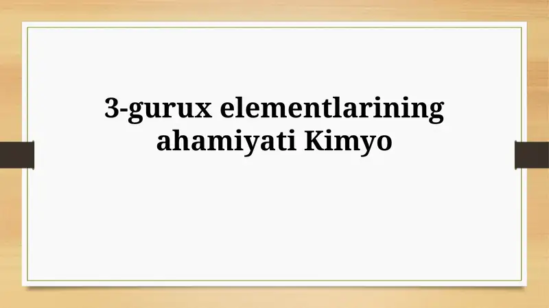 3-Gurux Elementlarining Birikmalari