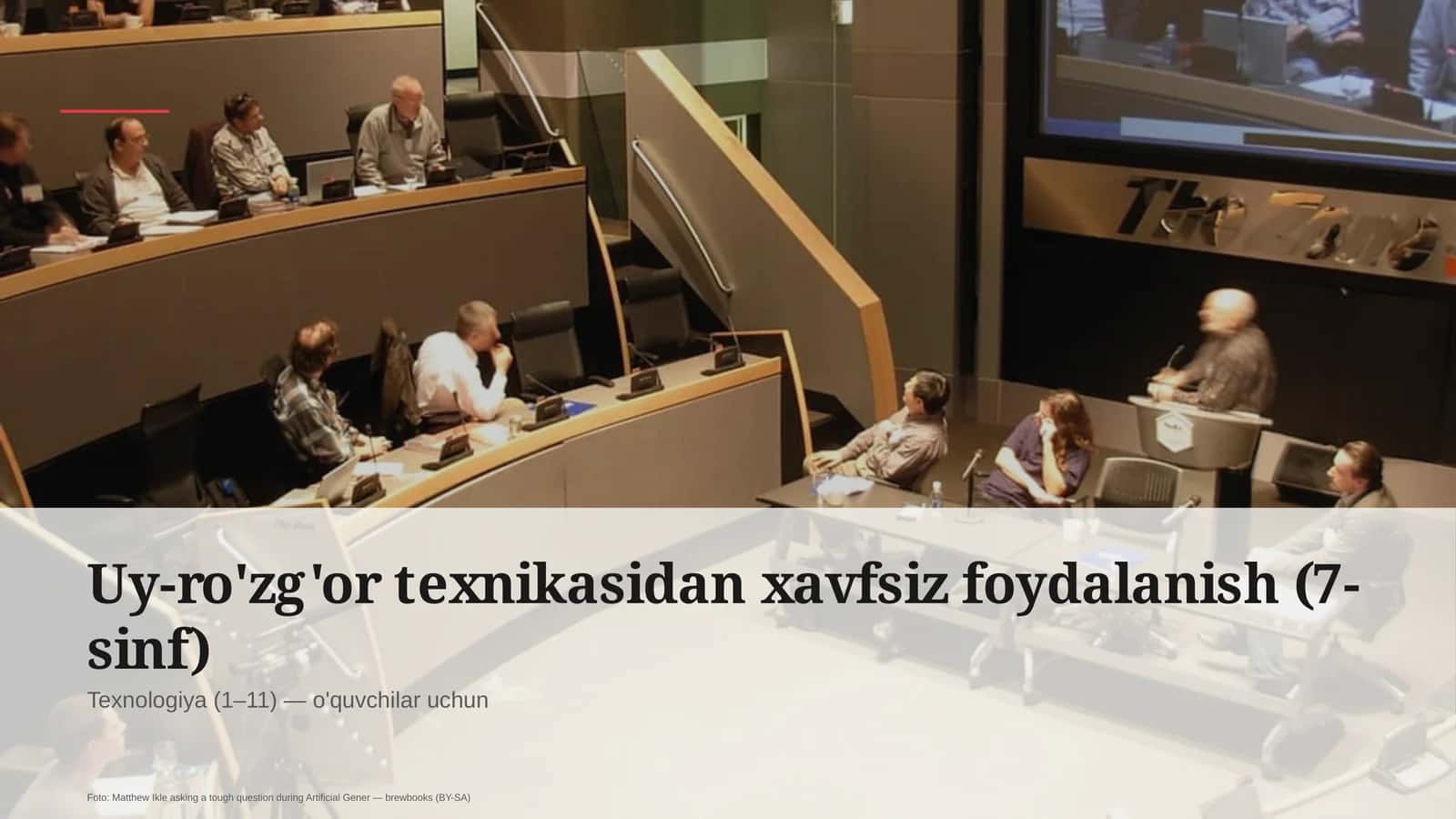 Uy-ro'zg'or texnikasidan xavfsiz foydalanish (7-sinf)