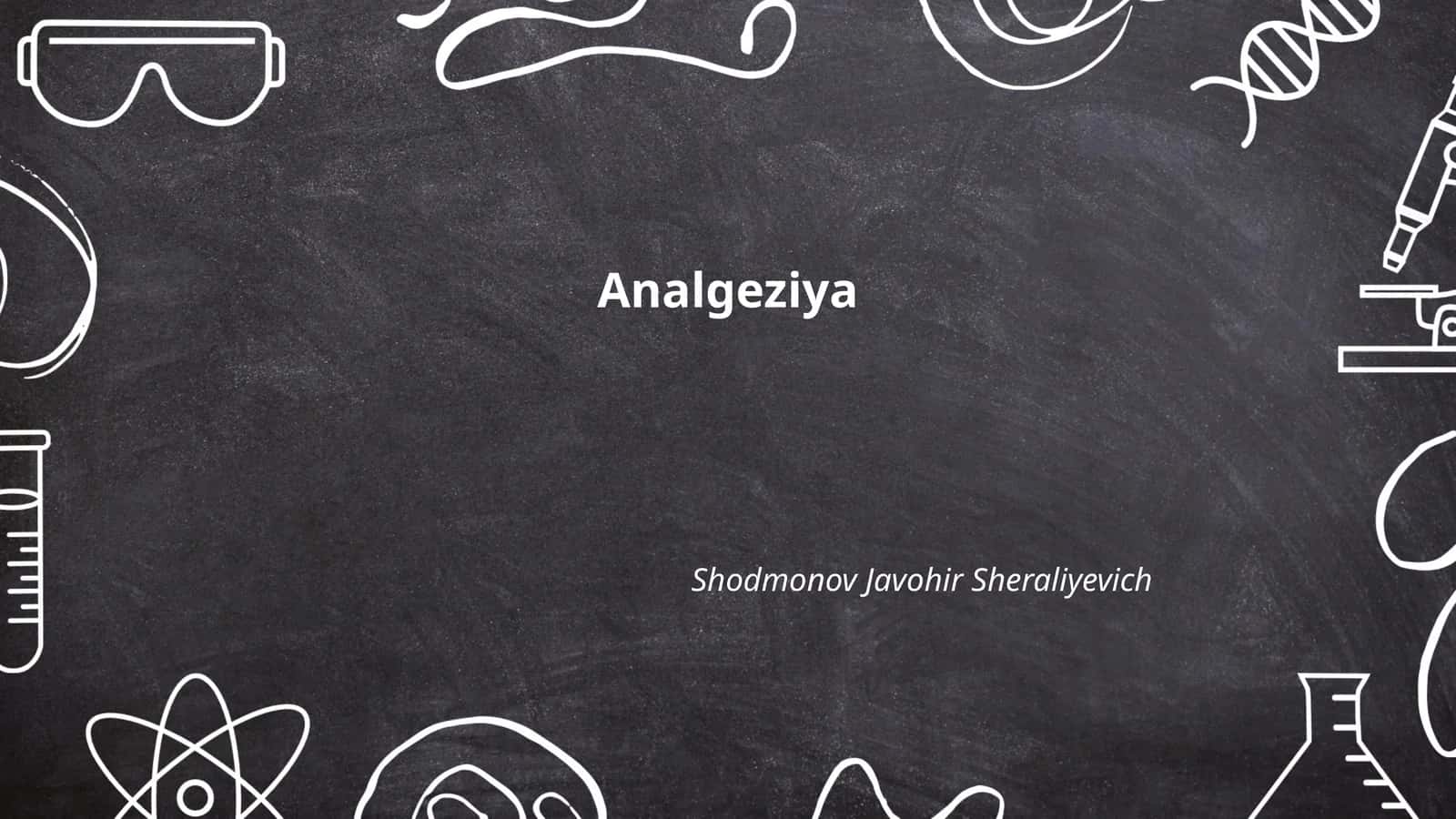 Analgeziya