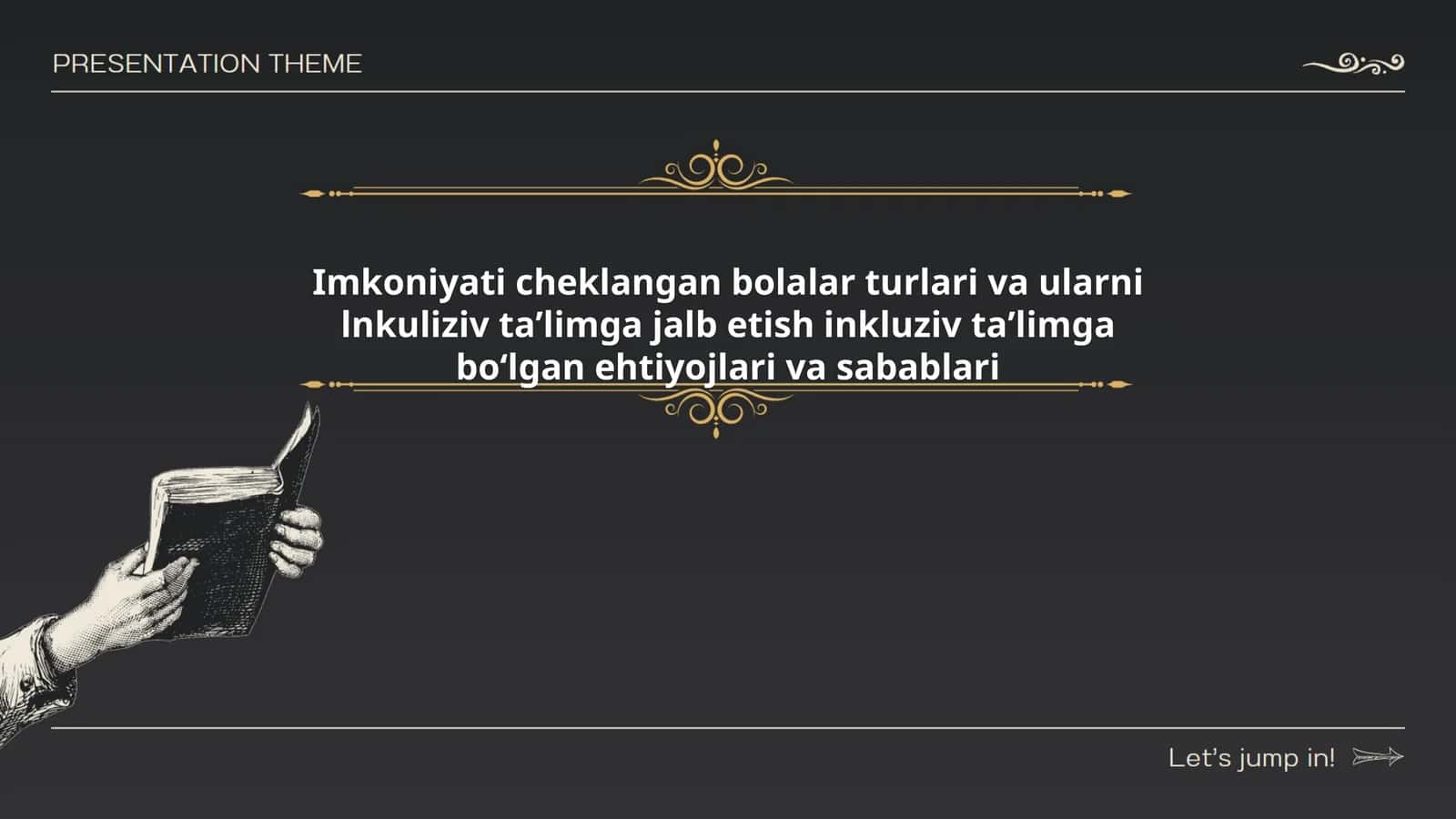 Imkoniyati cheklangan bolalar turlari va ularni lnkuliziv taʼlimga jalb etish inkluziv taʼlimga boʻlgan ehtiyojlari va sabablari