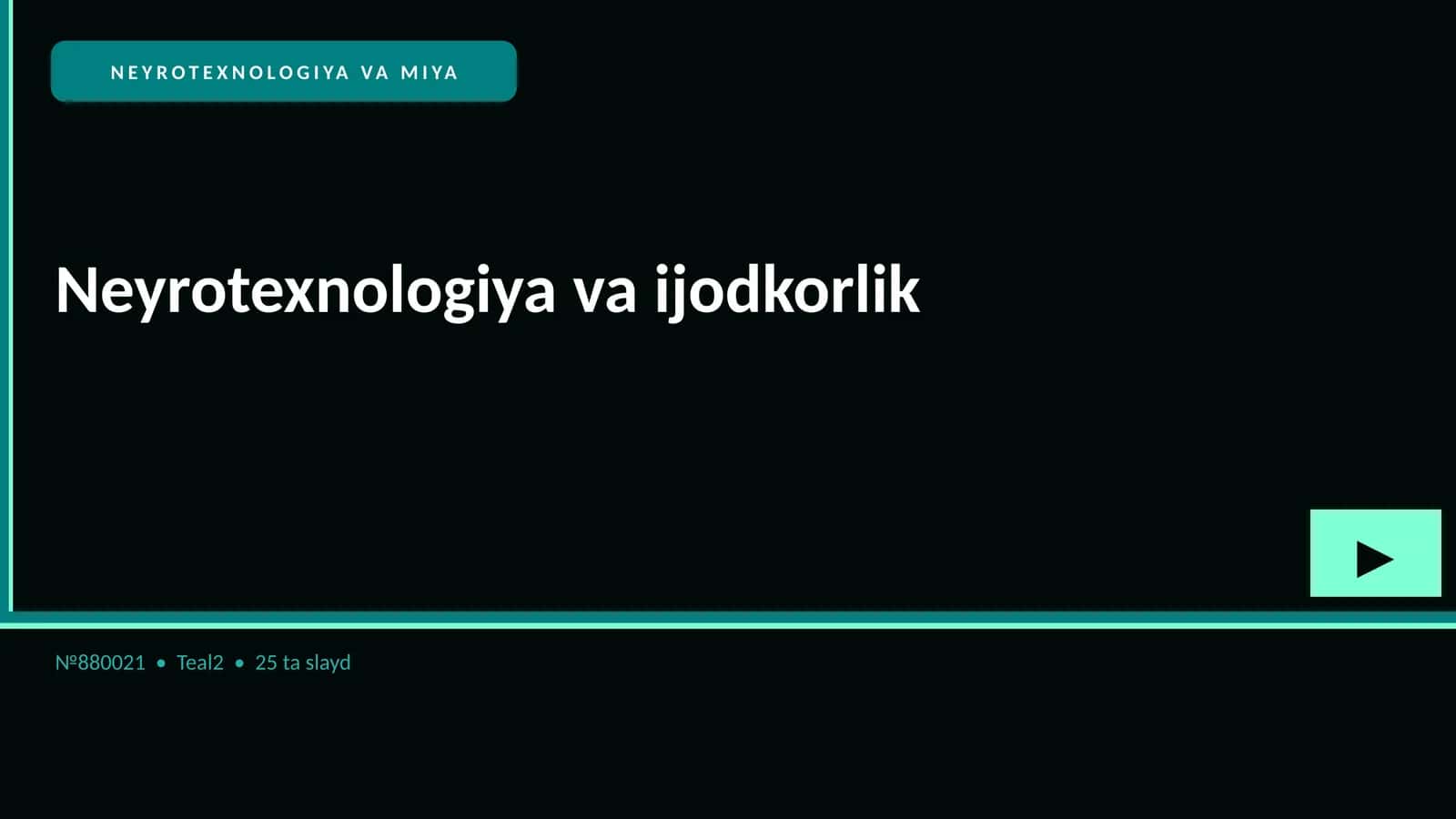 NEYROTEXNOLOGIYA VA MIYA