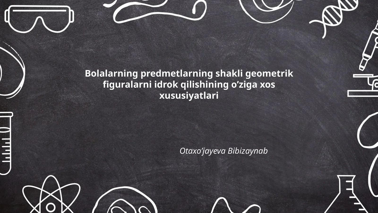 Bolalarning predmetlarning shakli geometrik figuralarni idrok qilishining oʼziga xos xususiyatlari