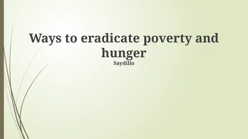 Understanding Poverty and Hunger: Root Causes and Global Impact