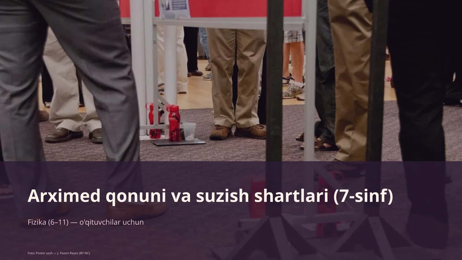 Arximed qonuni va suzish shartlari (7-sinf)