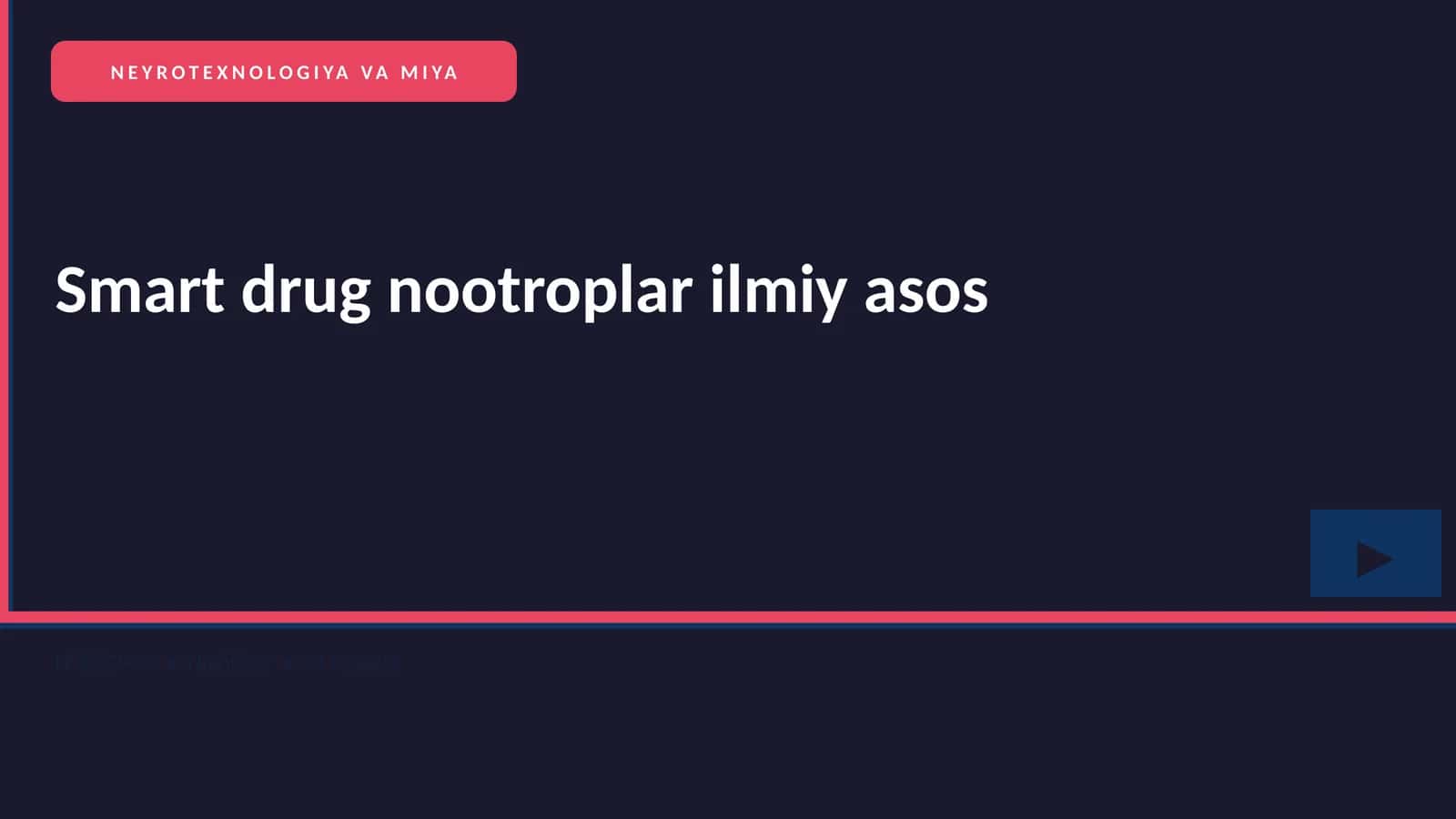 Smart drug nootroplar ilmiy asos