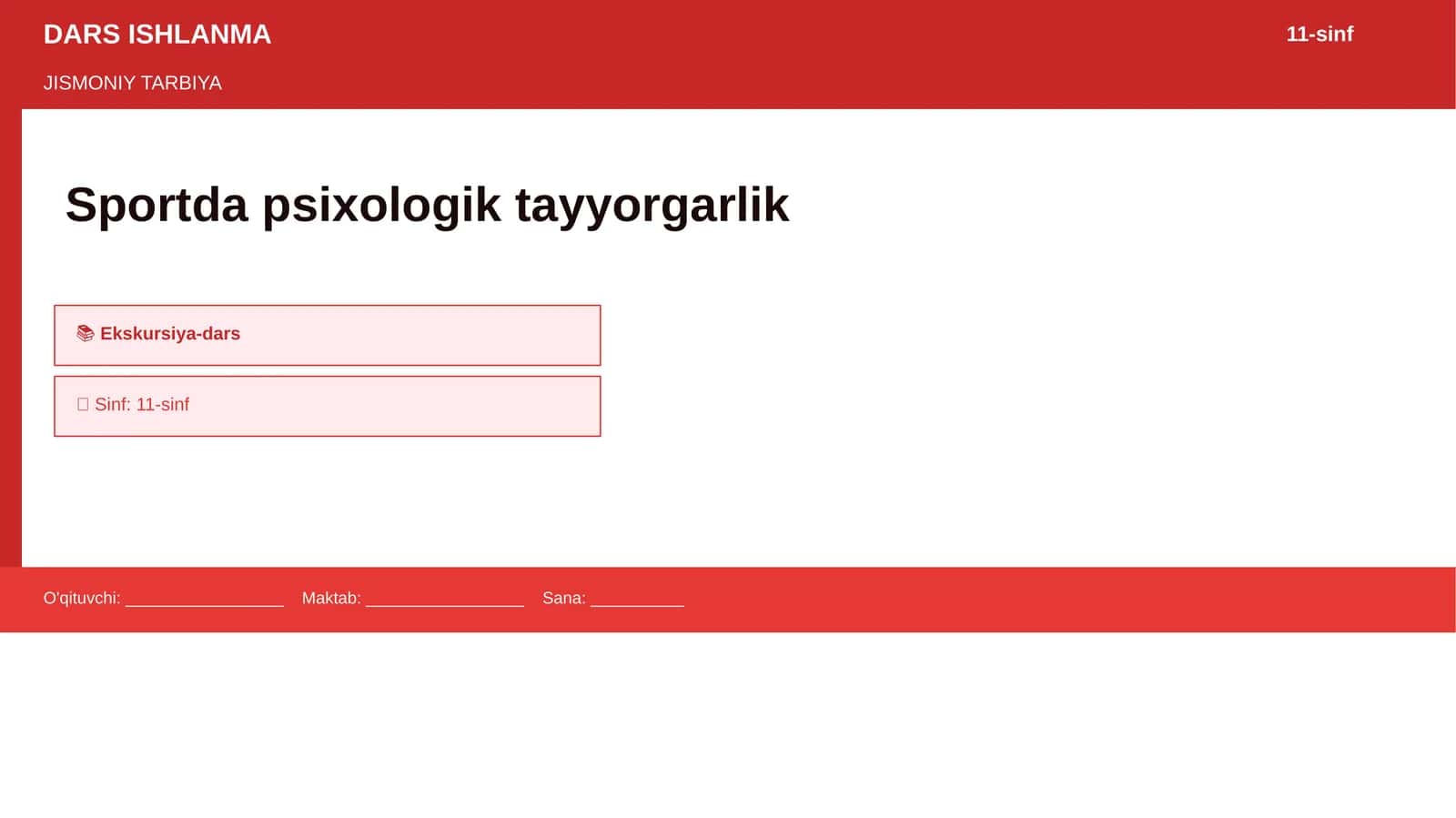Sportda psixologik tayyorgarlik
