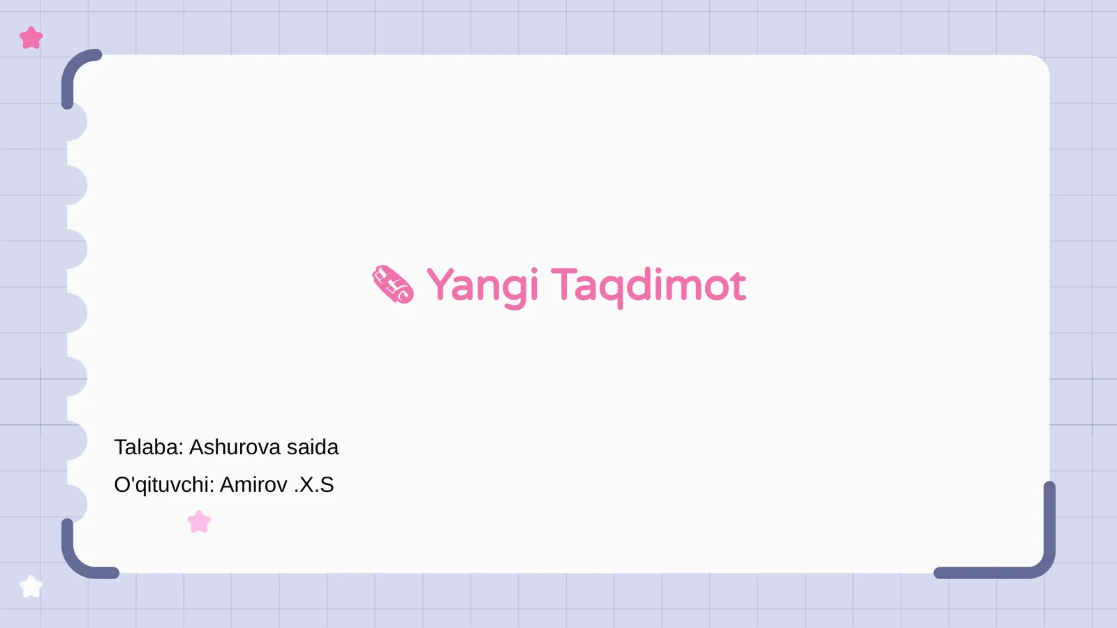 Yangi Taqdimot
