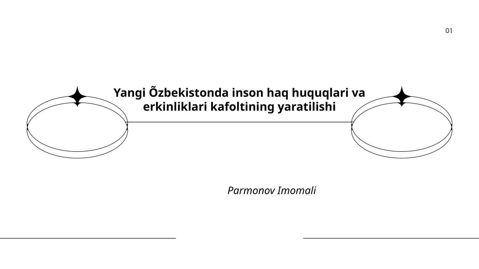 Yangi Õzbekistonda inson haq huquqlari va erkinliklari kafoltining yaratilishi